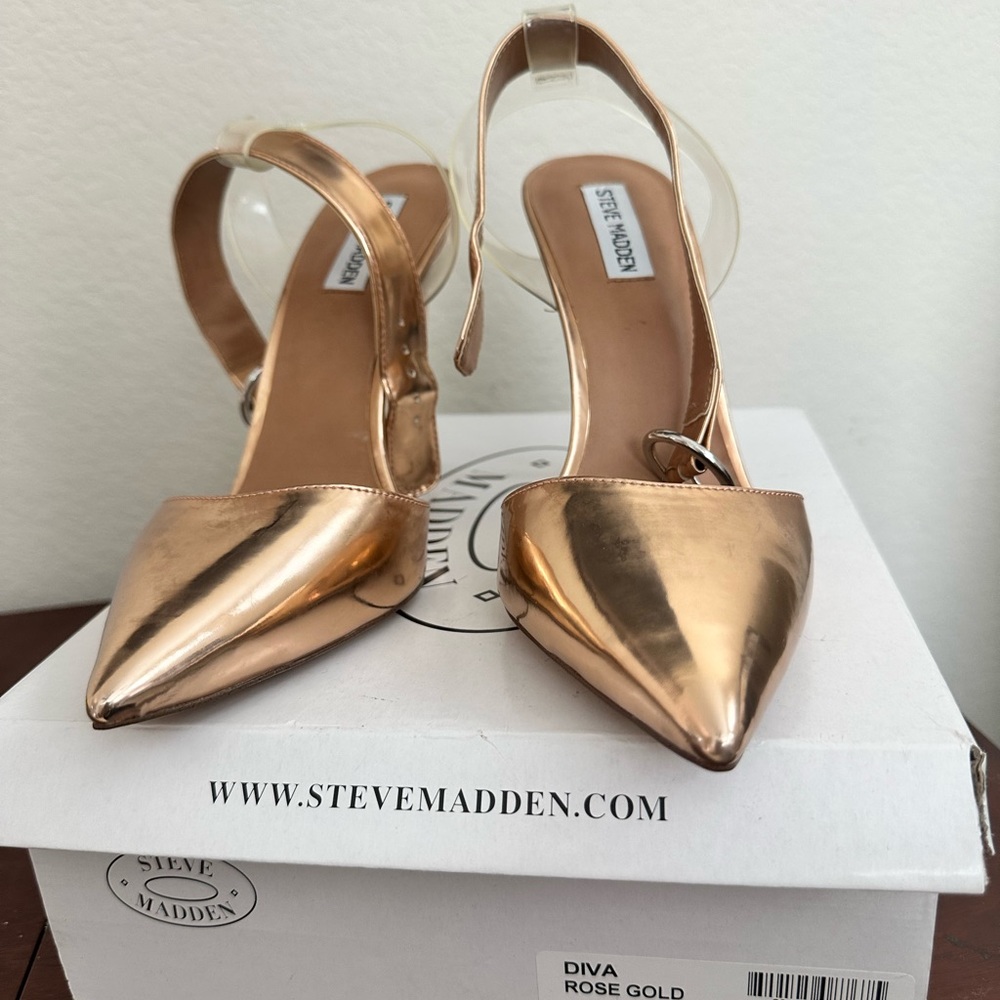 Steve Madden Diva Rose Gold Heels